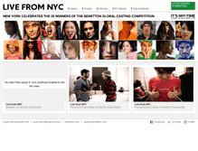 Tablet Screenshot of livefromnyc.benetton.com